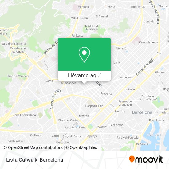 Mapa Lista Catwalk