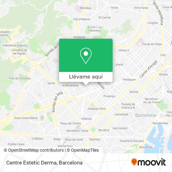 Mapa Centre Estetic Derma