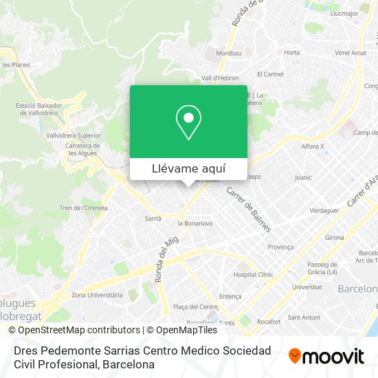 Mapa Dres Pedemonte Sarrias Centro Medico Sociedad Civil Profesional