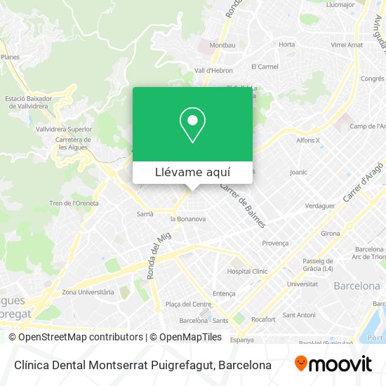 Mapa Clínica Dental Montserrat Puigrefagut