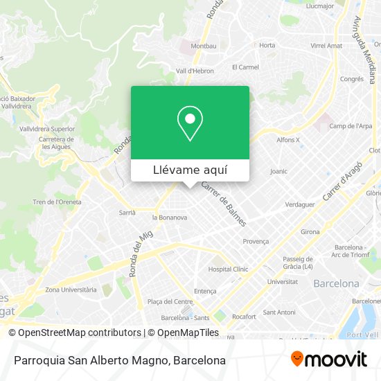 Mapa Parroquia San Alberto Magno