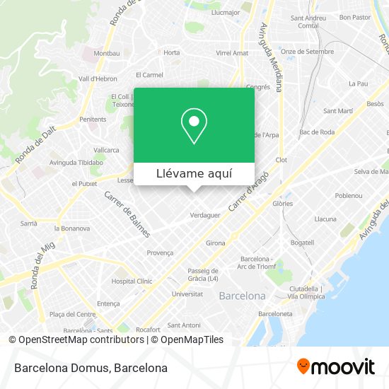 Mapa Barcelona Domus