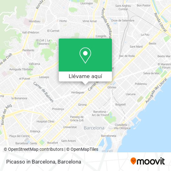 Mapa Picasso in Barcelona