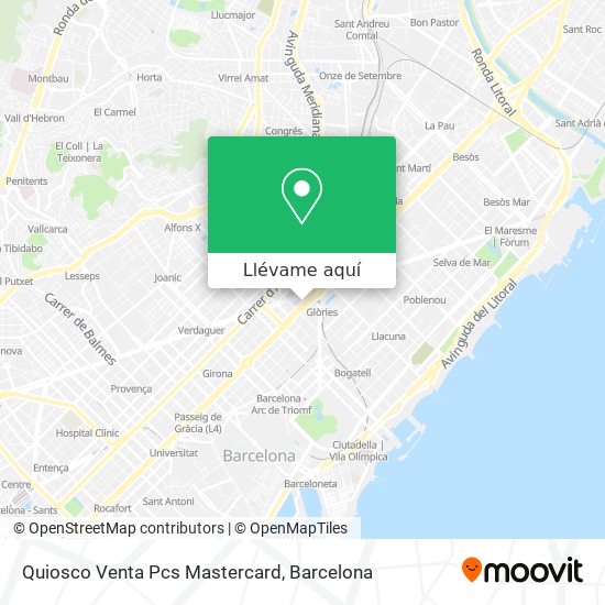 Mapa Quiosco Venta Pcs Mastercard