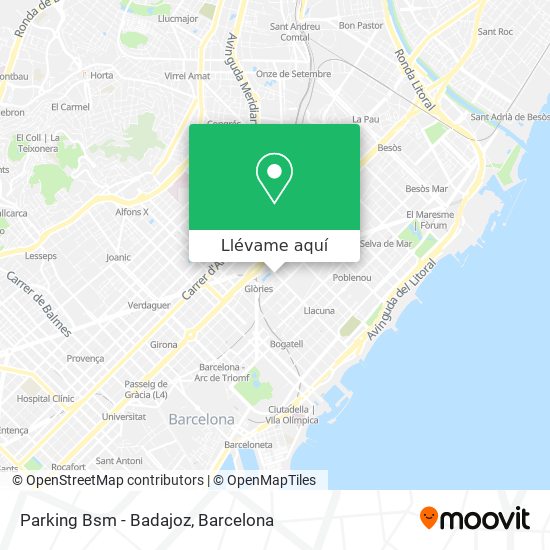 Mapa Parking Bsm - Badajoz