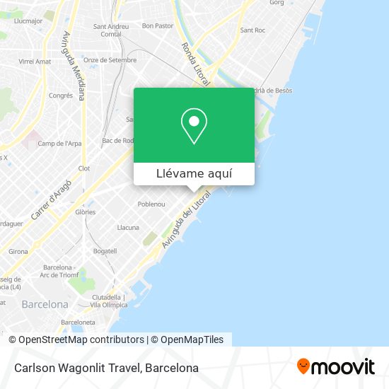 Mapa Carlson Wagonlit Travel