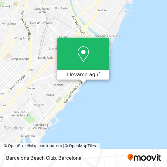 Mapa Barcelona Beach Club