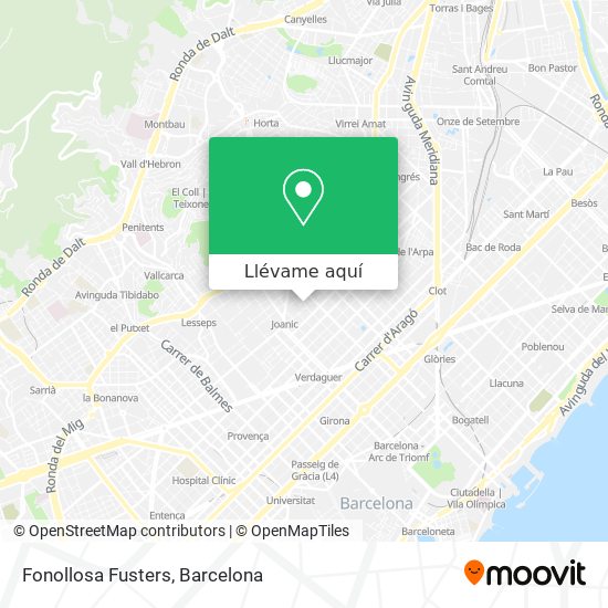 Mapa Fonollosa Fusters