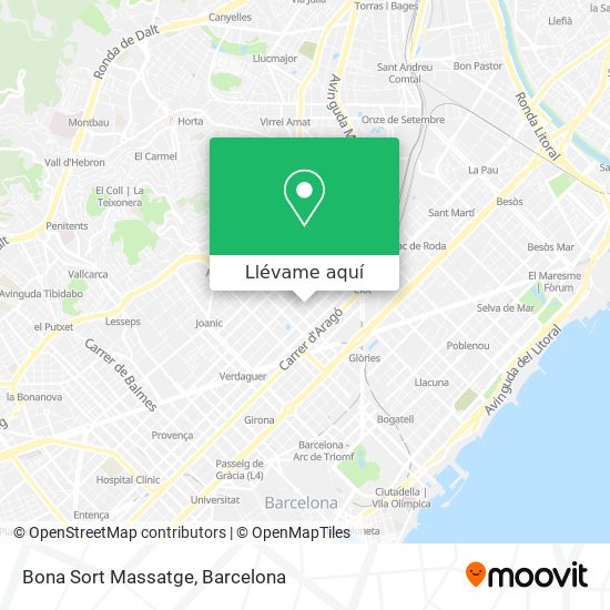 Mapa Bona Sort Massatge