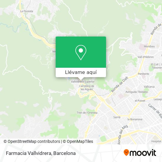 Mapa Farmacia Vallvidrera