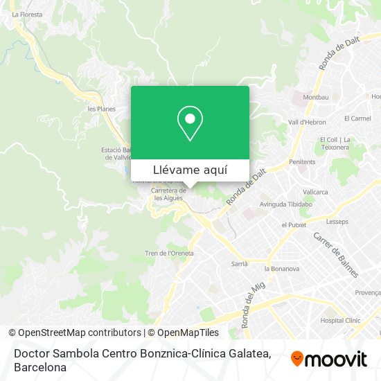 Mapa Doctor Sambola Centro Bonznica-Clínica Galatea