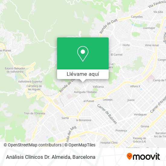 Mapa Anàlisis Clínicos Dr. Almeida