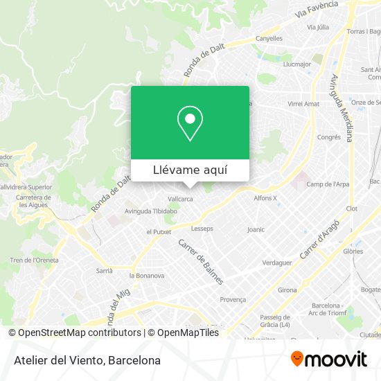 Mapa Atelier del Viento