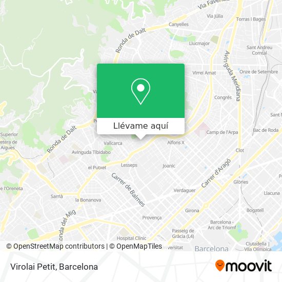 Mapa Virolai Petit