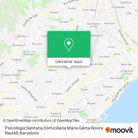Mapa Psicología Sanitaria Domiciliaria María Gema Rovira Raurell