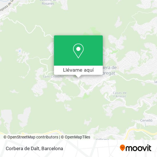 Mapa Corbera de Dalt
