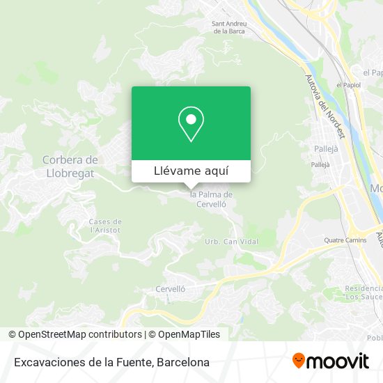 Mapa Excavaciones de la Fuente