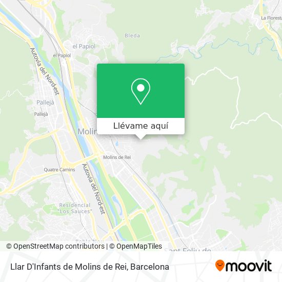 Mapa Llar D'Infants de Molins de Rei