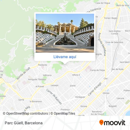 Mapa Parc Güell