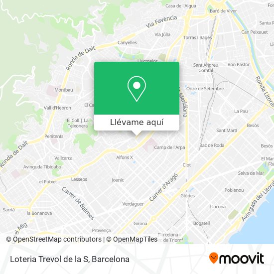 Mapa Loteria Trevol de la S