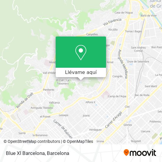 Mapa Blue Xl Barcelona