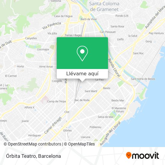 Mapa Órbita Teatro