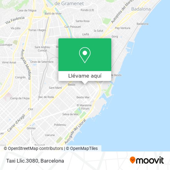 Mapa Taxi Llic.3080