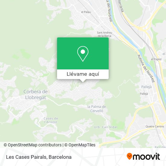 Mapa Les Cases Pairals