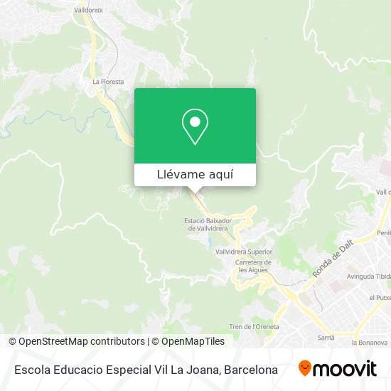 Mapa Escola Educacio Especial Vil La Joana