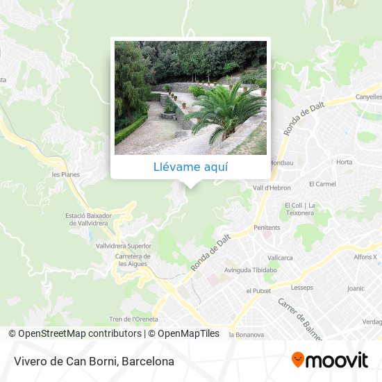 Mapa Vivero de Can Borni