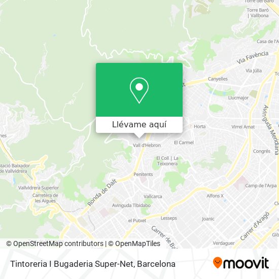 Mapa Tintoreria I Bugaderia Super-Net