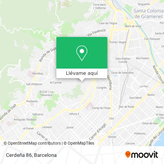 Mapa Cerdeña 86
