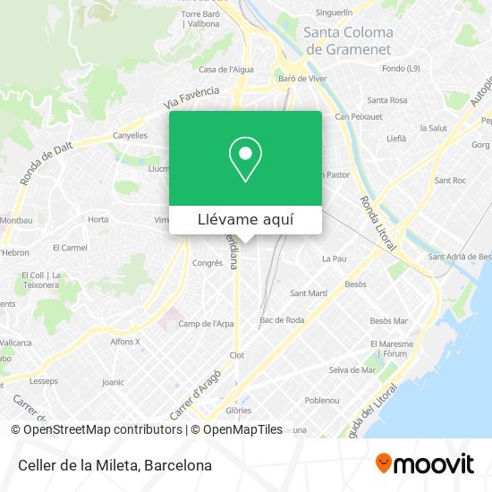 Mapa Celler de la Mileta