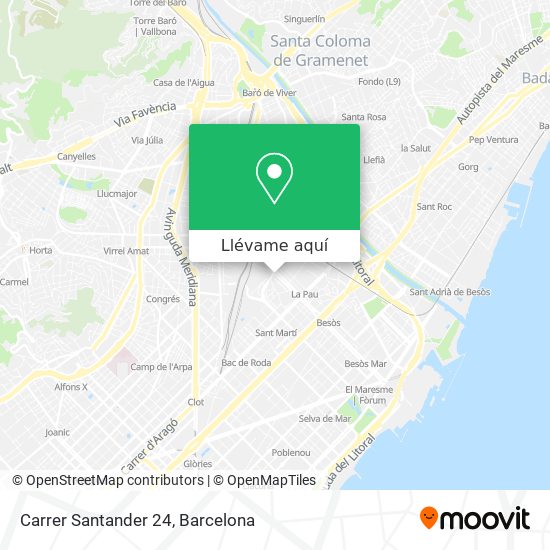 Mapa Carrer Santander 24