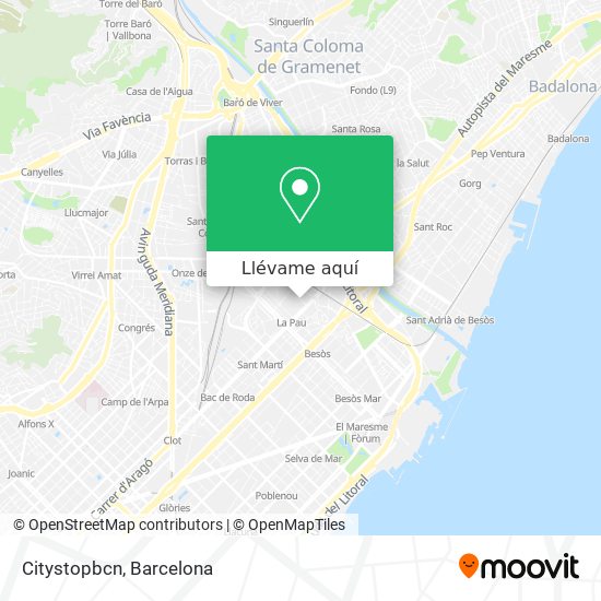Mapa Citystopbcn