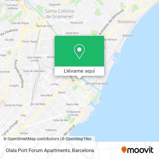 Mapa Olala Port Forum Apartments