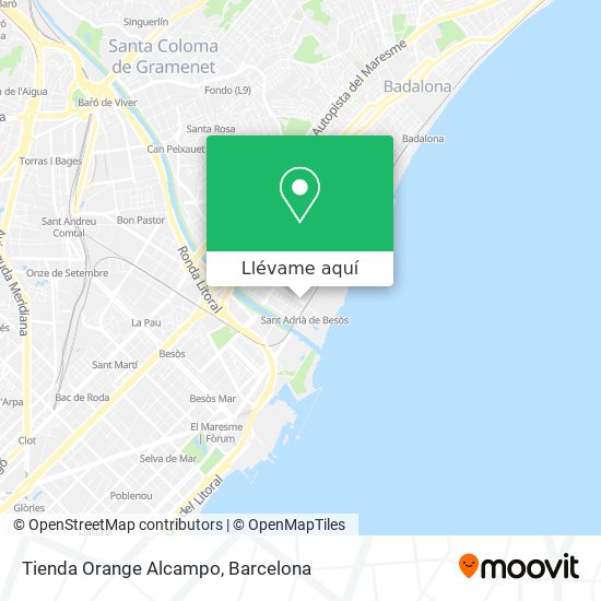 Mapa Tienda Orange Alcampo
