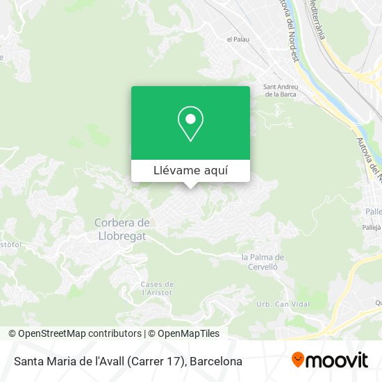 Mapa Santa Maria de l'Avall (Carrer 17)