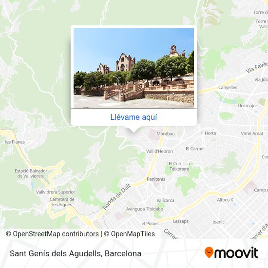 Mapa Sant Genís dels Agudells