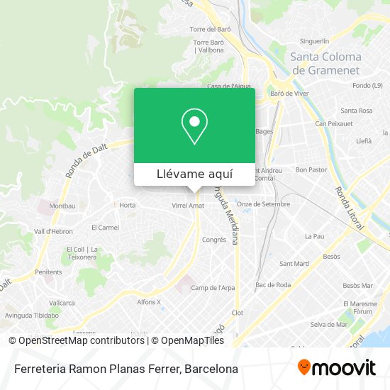 Mapa Ferreteria Ramon Planas Ferrer