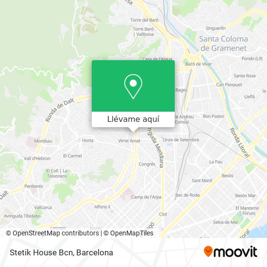 Mapa Stetik House Bcn
