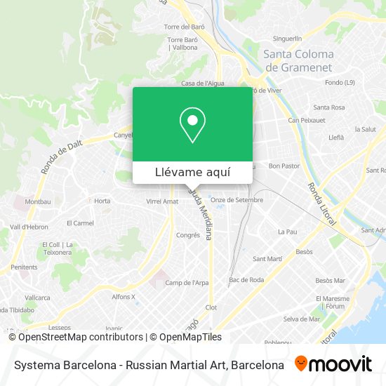 Mapa Systema Barcelona - Russian Martial Art
