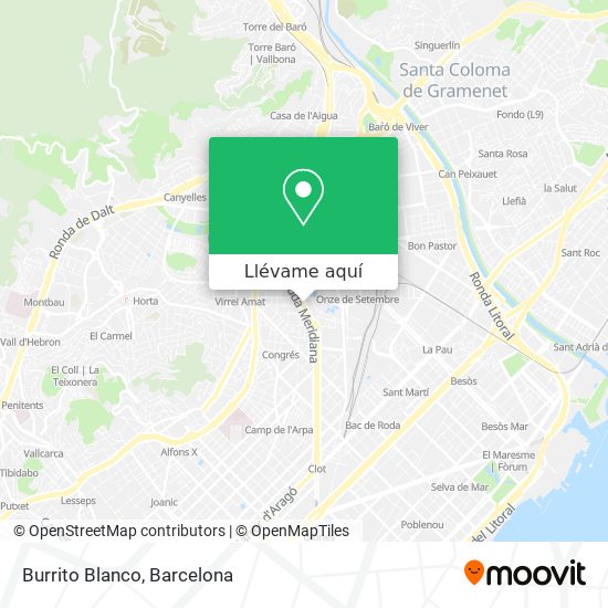 Mapa Burrito Blanco