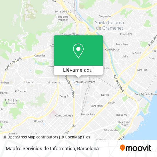 Mapa Mapfre Servicios de Informatica