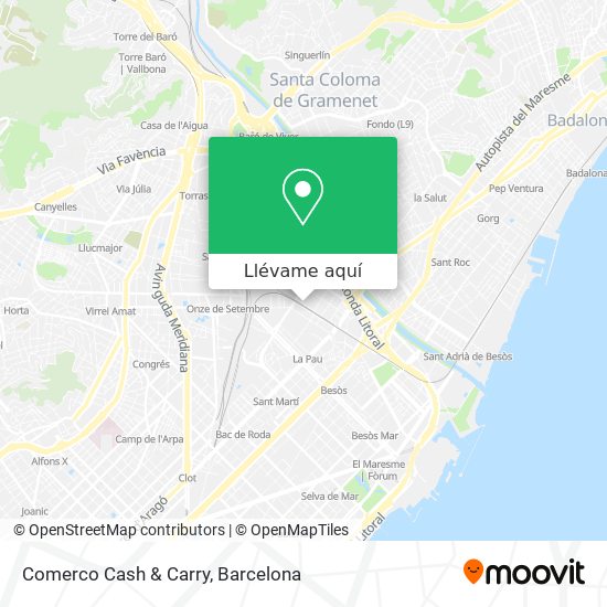 Mapa Comerco Cash & Carry