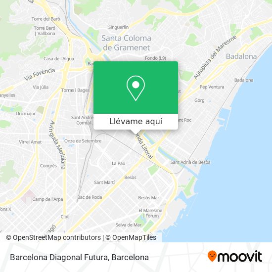 Mapa Barcelona Diagonal Futura