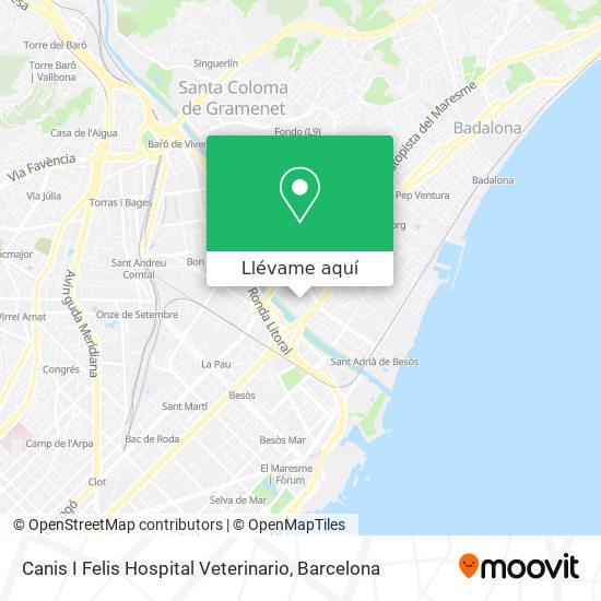 Mapa Canis I Felis Hospital Veterinario