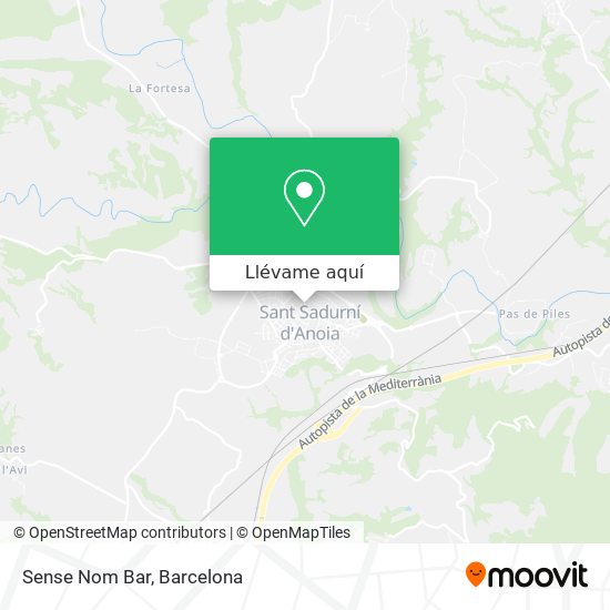 Mapa Sense Nom Bar