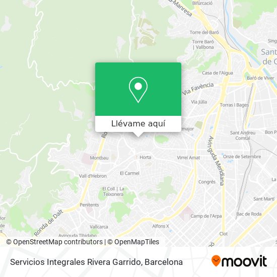 Mapa Servicios Integrales Rivera Garrido