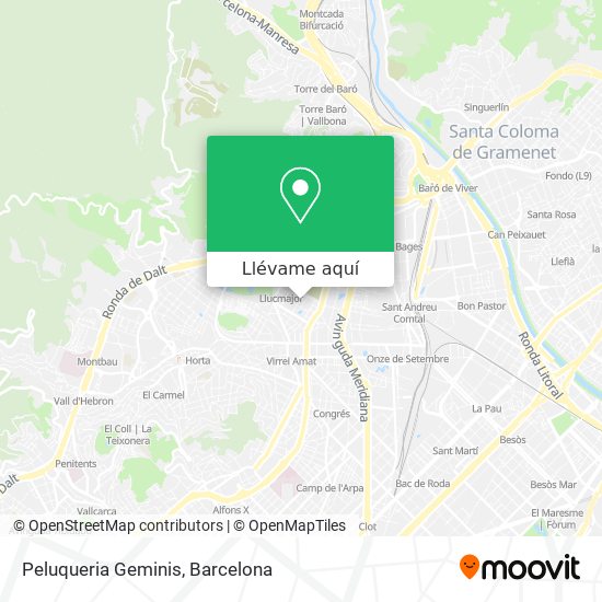Mapa Peluqueria Geminis